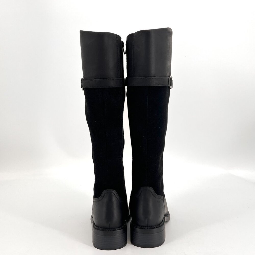 Clarks Women's Collection Maye Carly Tall Boots Size 6.5 -Black Leather - Picture 6 of 11